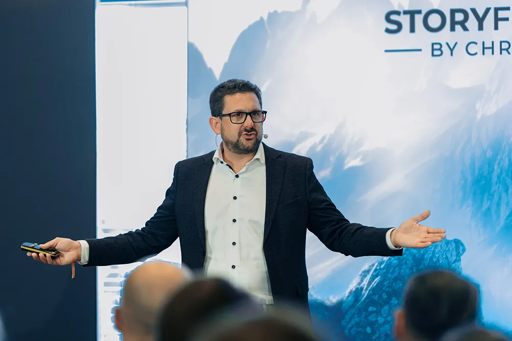 Dirk Halfar als Speaker beim Storyfestival by Christiani Storytelling