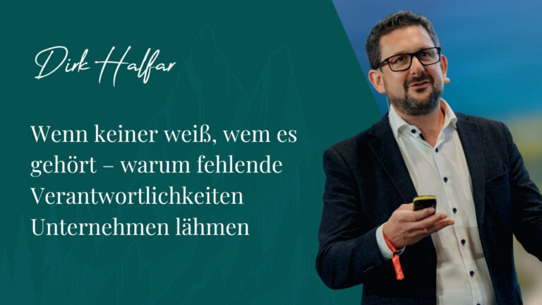 Klare Verantwortlichkeiten im Unternehmen schaffen – Dirk Halfar im Sparring mit Unternehmern
